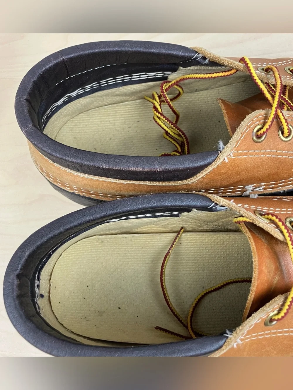 L.L. Bean Men’s Size 12.0 M Duck Boots Gumshoe Rubber Moc Brown Leather Shoes
